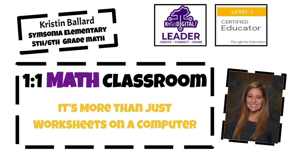 KATE_MSU's tweet photo. We are excited that @kristinballard_ is going to show us how to rock the 1:1 Math Classroom at the #KyGoDigital Summer Event on July 23rd at Murray State. Not registered? Click here > (link: https://t.co/x5cXvsiyU0) https://t.co/x5cXvsiyU0. https://t.co/mYe1RnrUWz