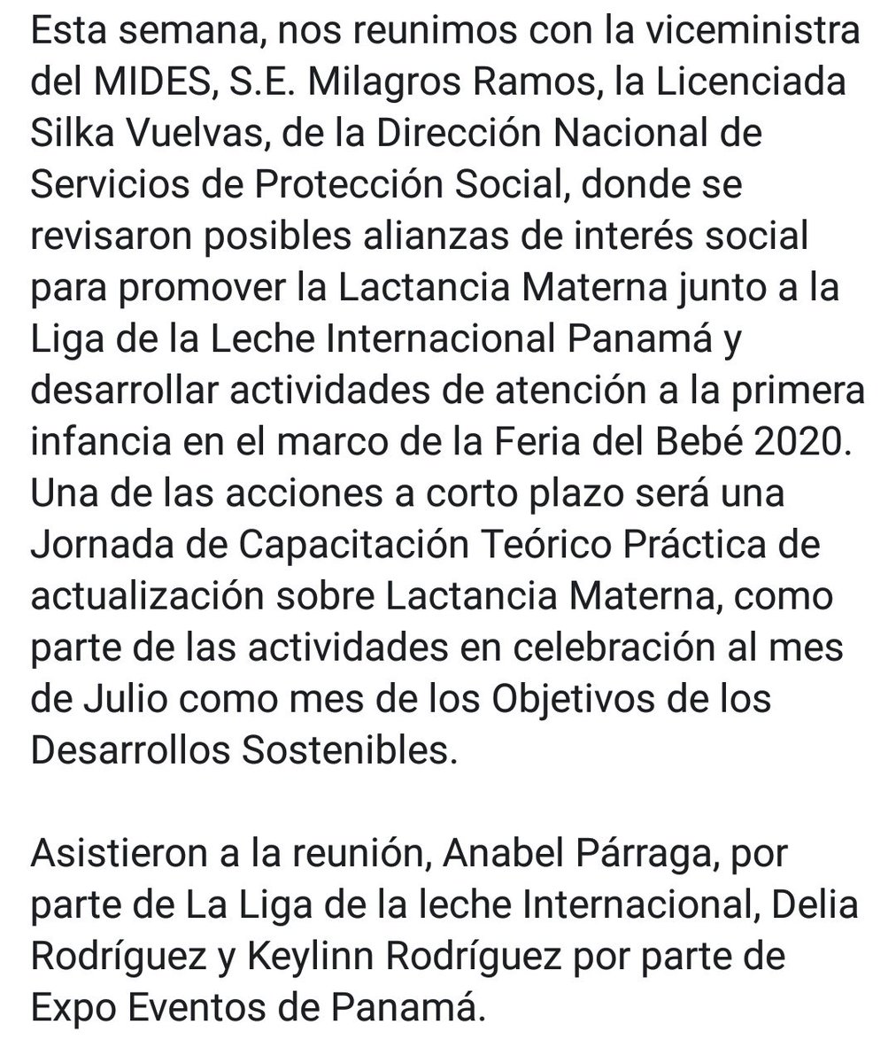 ExpoEventosPma's tweet photo. #ExpoEventosPanamá #MIDES #LigadelaLecheInternacionaldePanamá #ObjetivoDesarrollosSostenibles #FeriadelBebéPanamá #eventsprofs #eventprof #events #meetings #congreso #Panamá #visitPanama https://t.co/eVj7Mbb2vc