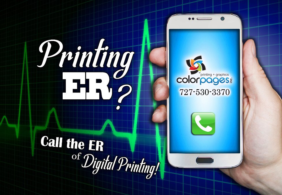ColorPagesInc's tweet image. Does your #business have a #printing EMERGENCY??
Call @ColorPagesInc, the "ER of Digital Printing!" 727-530-3370

#services #print #graphicdesign #news #DigitalMarketing #LogoDesign #time