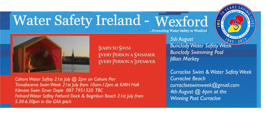 WexfordHour's tweet photo. Wexford Water Safety  22nd July: Kilmore Swim, Fethard Water Safety. 5th Aug: #Bunclody Water Safety, Curracloe Swim &amp; Water. 6th Aug: #NewRoss Water Safety. 19th Aug: #Wexford Swimming Pool - Beach Lifeguard Course &amp; Water Safety  https://t.co/23WfuudZo6 @WexWaterSafety https://t.co/0oRXTbYARF