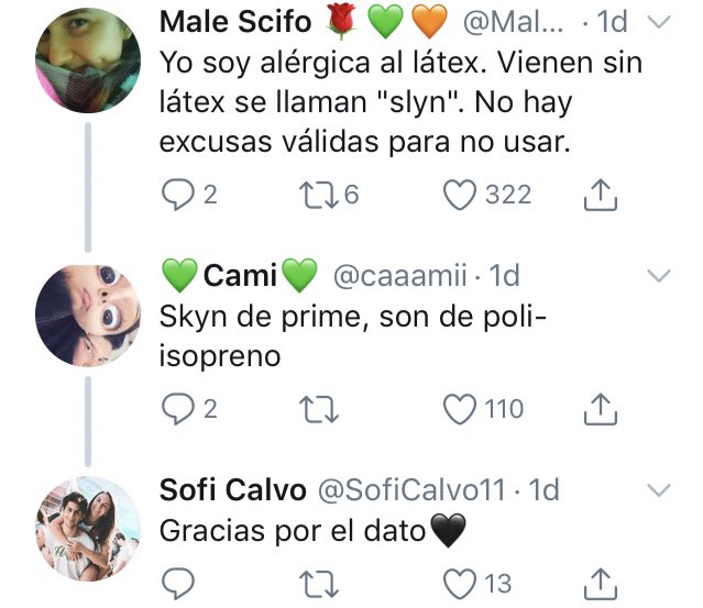 3 pic. Acabo de ver un hilo donde las personas decían las excusas que sacan los otros para no ponerse condón y de paso aportaban soluciones para esas excusas. Amo twitter ☺️ https://t.co/vwoXpnmUMg