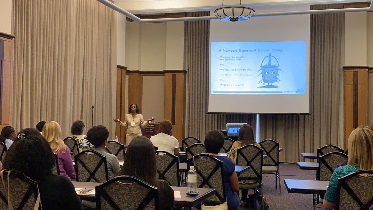 NeNeSue40's tweet photo. LSU Foundation Development Summit #readysetgeaux Focus on Inclusion, Not Just Diversity. By Monica R. Sylvain, Exec VP Iberia Bank! Thanks for your session and support of LSU! https://t.co/lqxSW9TQCB