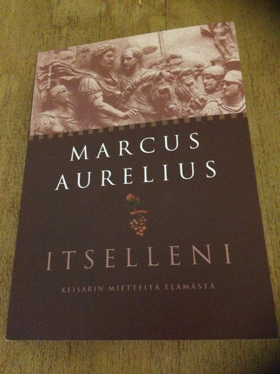 AnttiMatiasKosk's tweet image. Marcus Aurelius kirjoitti tämän, koska hän halusi säilyttää mielenrauhansa johtaessaan maailman suurinta imperiumia ja sotiessaan barbaareja vastaan.

Minä luen tätä, jotta säilyttäisin mielenrauhani aamuina, joina minun on vietävä kaksi lasta päiväkotiin ennen töihin menoa.