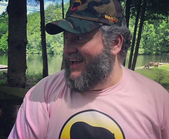 Whatever butch I had goin’ on with the hat was killed by the shirt! 🤣 Both available at bearcity.com or amazon. #bearcity #bears🐻 #bearsofinstagram #widepride <a href="/WoodsCampground/">The Woods Camping Resort</a>