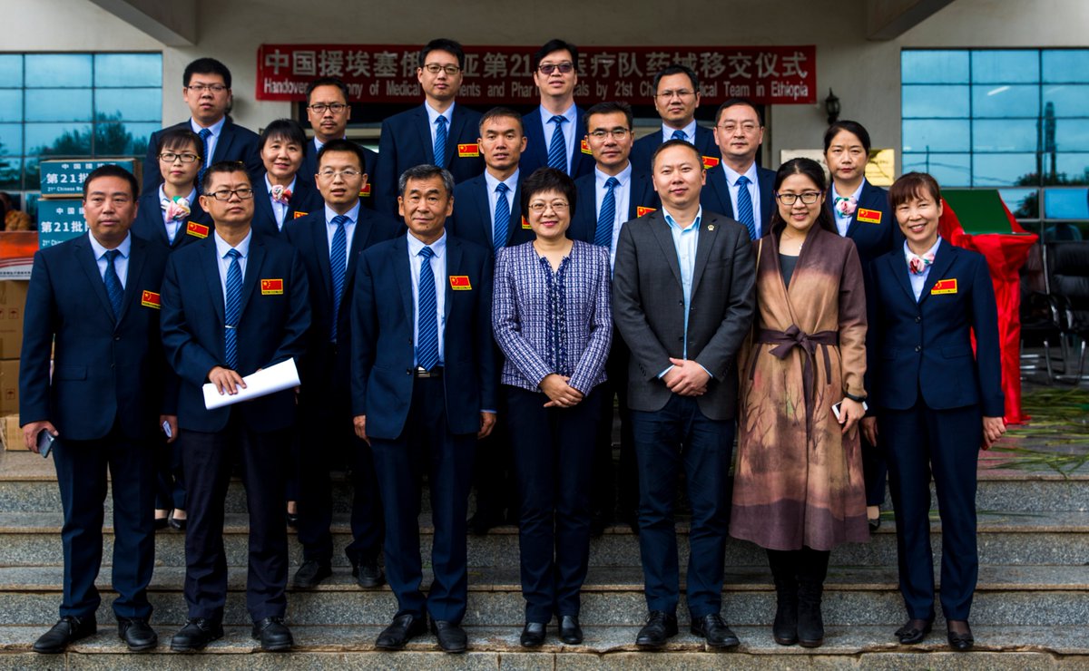 #NotAllHerosWearCapes Meet these angels who came all the way from China to the Tirunesh-Beijing Hospital to offer medical services! Since China started to send medical teams to Ethiopia in 1974, more than 2 million Ethiopian patients have received treatment by 359 volunteers.