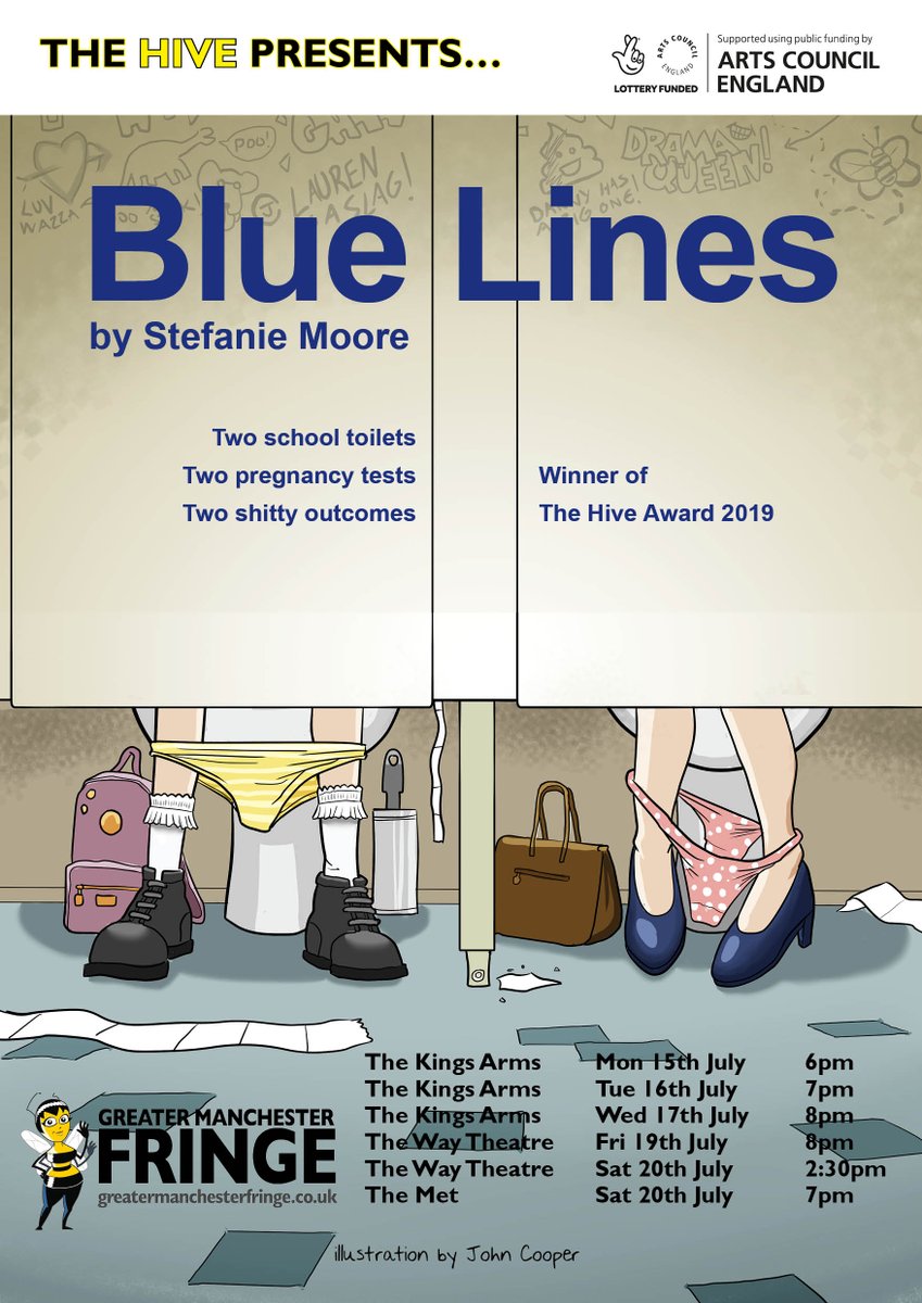 THE HIVE: three debut shows Blue Lines, About Time &amp; Stained 
19-20 July <a href="/TheWayTheatreVM/">小可</a> #Atherton 
Sat 20 July <a href="/themet/">The Met</a> #Bury 
Mentored by Tim Firth <a href="/thegirlsmusical/">CALENDAR GIRLS the award winning musical</a> Mike Heath <a href="/Write4TheStage/">WriteForTheStage</a> <a href="/standupdavew/">Dave Williams</a> &amp; <a href="/benmoor/">Ben Moor</a> #newwriting 📸<a href="/shayster57/">shay rowan</a> <a href="/craigeb/">Craige ben</a> 
greatermanchesterfringe.co.uk