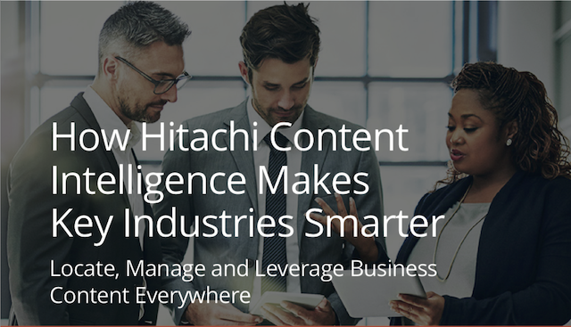 HitachiMobility's tweet photo. Locate, manage and leverage business #content everywhere with #Hitachi Content Intelligence: https://t.co/a2aS2lFxkd https://t.co/ujTdGAL58A