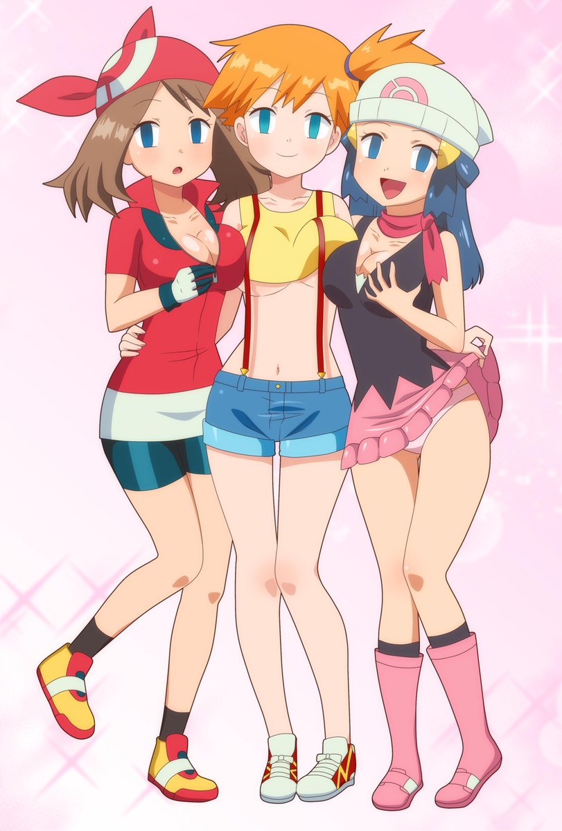 My fav pokegirls trio again ! 