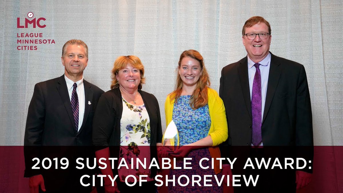 MinnesotaCities's tweet photo. "This program helps us to think about future generations and to plan for the city's water management in the face of climate change." See why the @cityofshoreview received the 2019 Sustainable City Award: https://t.co/Ugrx6BaRpN #MnCities #GreenStepCities https://t.co/HZvJiFCacB