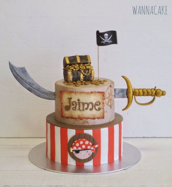 Wannacake's tweet photo. #tartasinfantiles #tartapirata #tartasdecumpleaños #tartasfondantmadrid #celebraloconwannacake https://t.co/n95Lr4PKsl