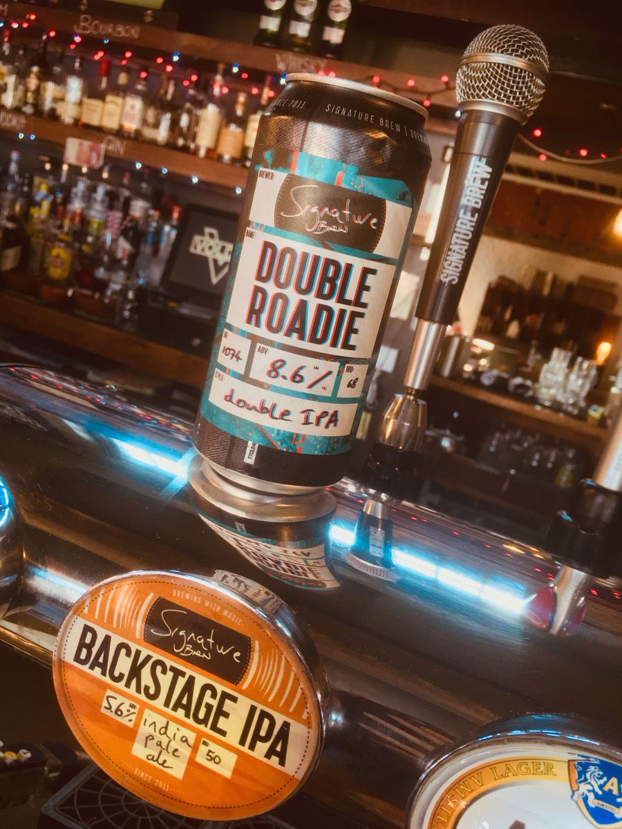 Our Open Mic Night returns NEXT WEEK!! Hosted by the fantastic Eran Karniel 🎸 Come down and support wonderful musicians and artists and give cheer to the stage with a pint of Backstage 🎤 Or why not double the fun with a can of Double Roadie!! #openmic #livemusic #signature