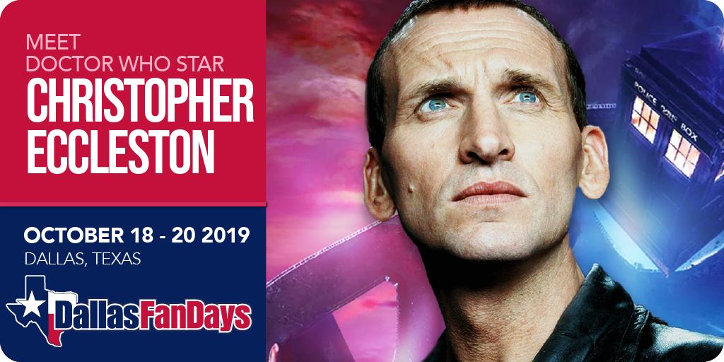 FANTASTIC News! The ninth Doctor and Thor: The Dark World's Malekith, Christopher Eccleston, is making his first Texas appearance EVER at #DallasFanDays. Tickets on sale July 23rd.