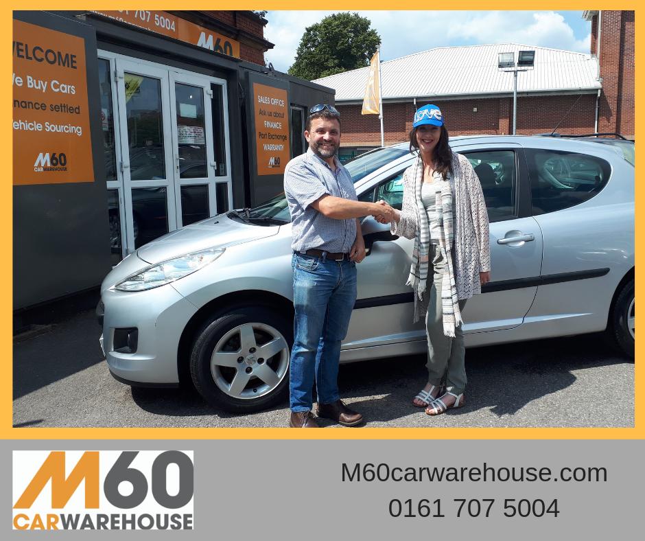 Alice’s beloved car died and she needed a car to get around Manchester this summer for her Art in the park manchester events. Recommended by our good friends Dale and Dean at DG Motors. We were able to help Alice out with this lovely Peugeot 207. #peugeot207 #happycustomer