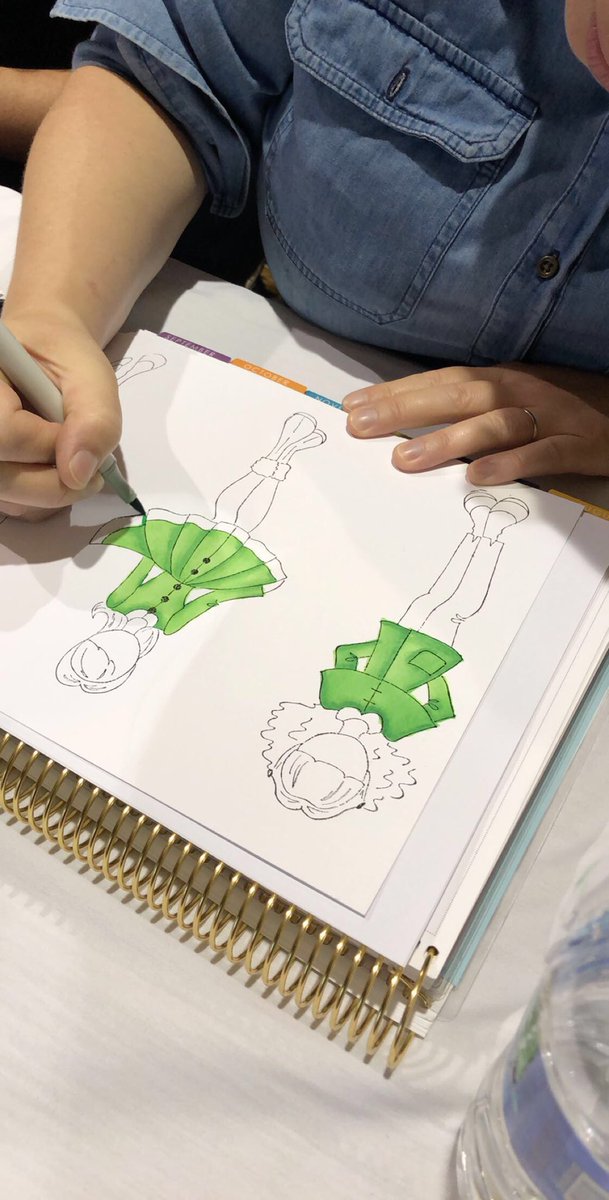 NCFCSEd's tweet photo. #fashionillustration session at #ctesc19! #sayyestoFCS @CTEforNC https://t.co/8qJiCQq0AV