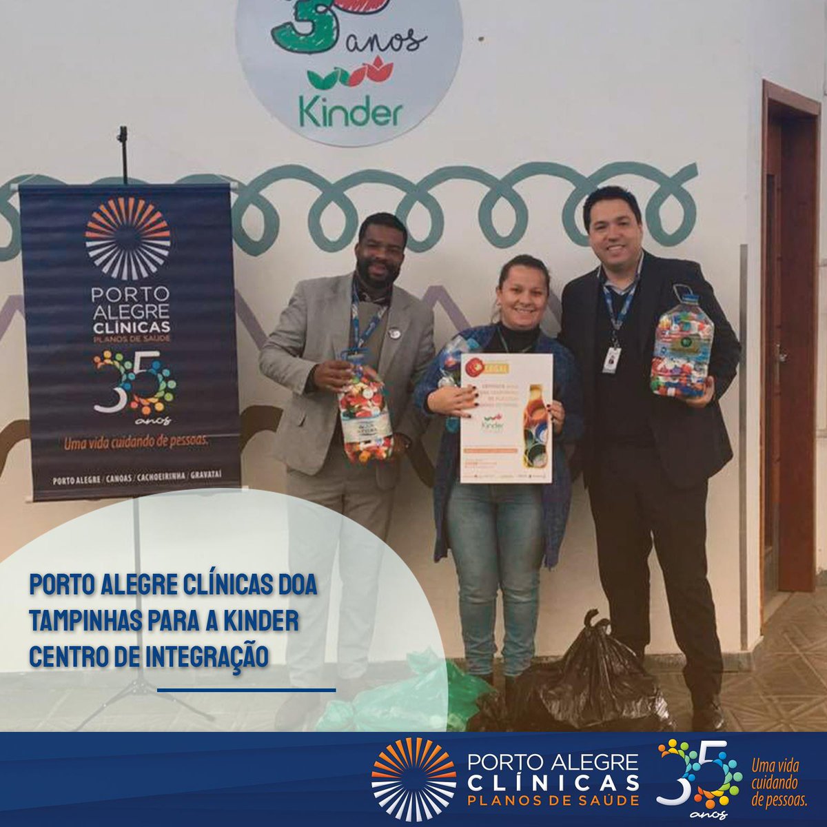 PORTO ALEGRE CLÍNICAS DOA TAMPINHAS PARA A KINDER CENTRO DE INTEGRAÇÃO

SAIBA MAIS 👉facebook.com/portoalegrecli…

#tampinhalegal #portoalegreclinicas #solidariedade #kinder #poaclin #amor #criançasespeciais #humanidade #comunidade