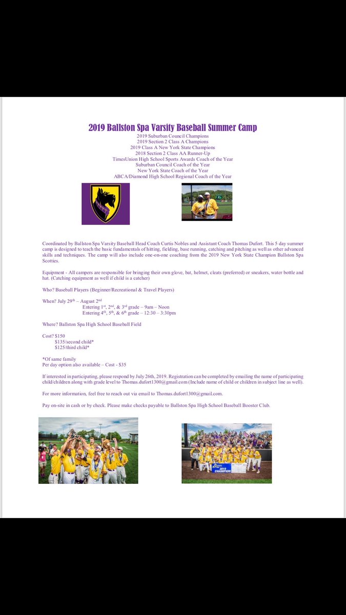 FUTURE SCOTTIES READ BELOW!!! An excellent opportunity to work on your game with the state champs⬇️⬇️⬇️⬇️