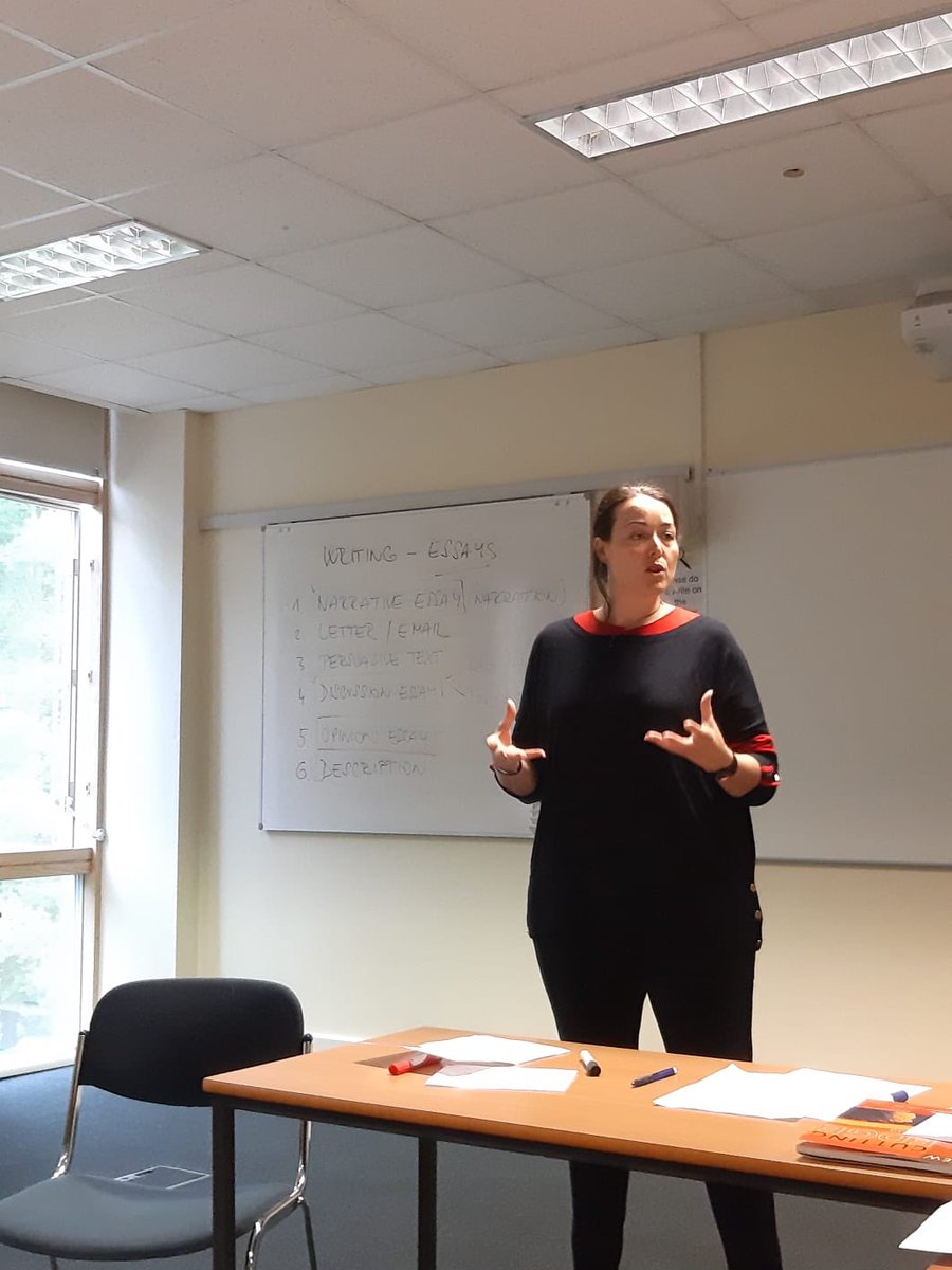 Carmen_Teach's tweet photo. Hoy en mi presentacion sobre #CLILwriting con mi compañera Eslovaca Grabielle! Una experiencia maravillosa!! Gracias @CambridgeEngSP y @BEDAspain por esta fantástica beca!! Estoy aprendiendo muchísimo! @SalesianasALC #CLILmethodology #BellTeachers19 https://t.co/FnMmC8hzom