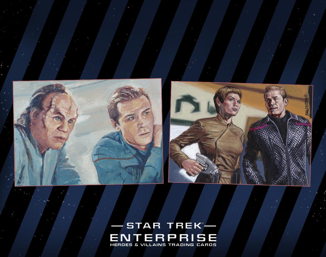 Receive one Sketch card for every two sets purchased of Star Trek Enterprise Archives Series 2 trading cards from Rittenhouse Archives. Artists include Charles Hall, Jim Faustino, and more!