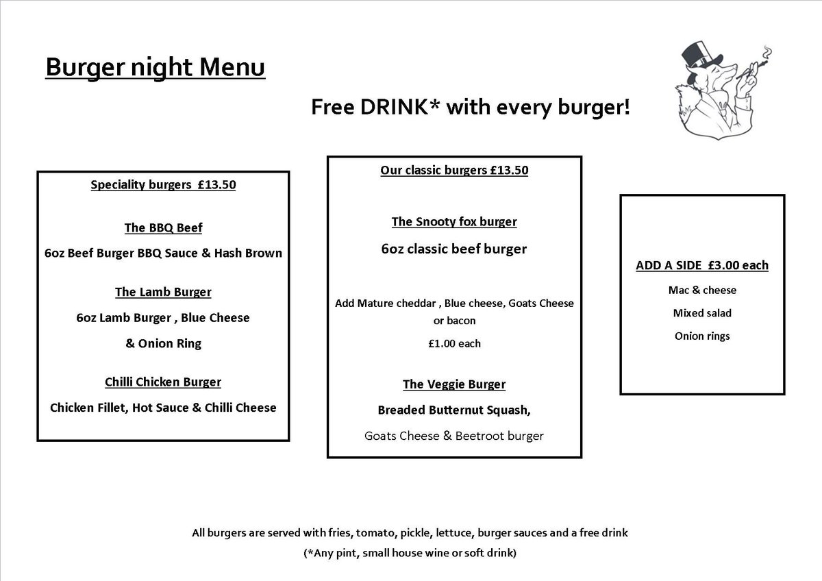 WHO FANCIES A BURGER TONIGHT???