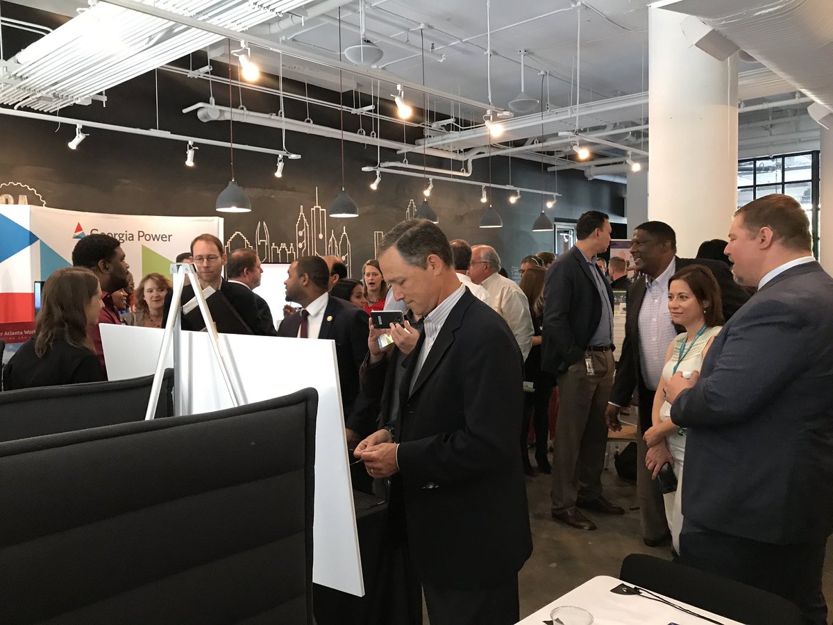ATL_AIM's tweet photo. #ThrowbackTechThursday Lets take it back to Sept 2017. #SmartAtl took over #GeneralAssembly at #PonceCityMarket for the SmartATLExperience https://t.co/FOdBBerAum