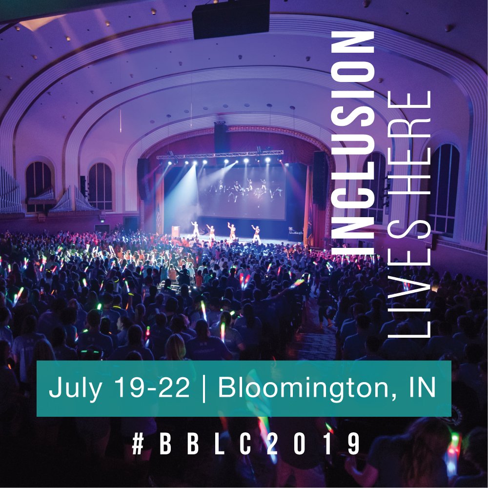 One more day until 2500 of our <a href="/bestbuddies/">Best Buddies</a> chapter leaders &amp; volunteers take over <a href="/IUBloomington/">IU Bloomington</a>! Get ready for the 30th Annual Best Buddies Leadership Conference: Inclusion Lives Here 🤩

📲 Follow us for updates and a behind-the-scenes look at #BBLC2019