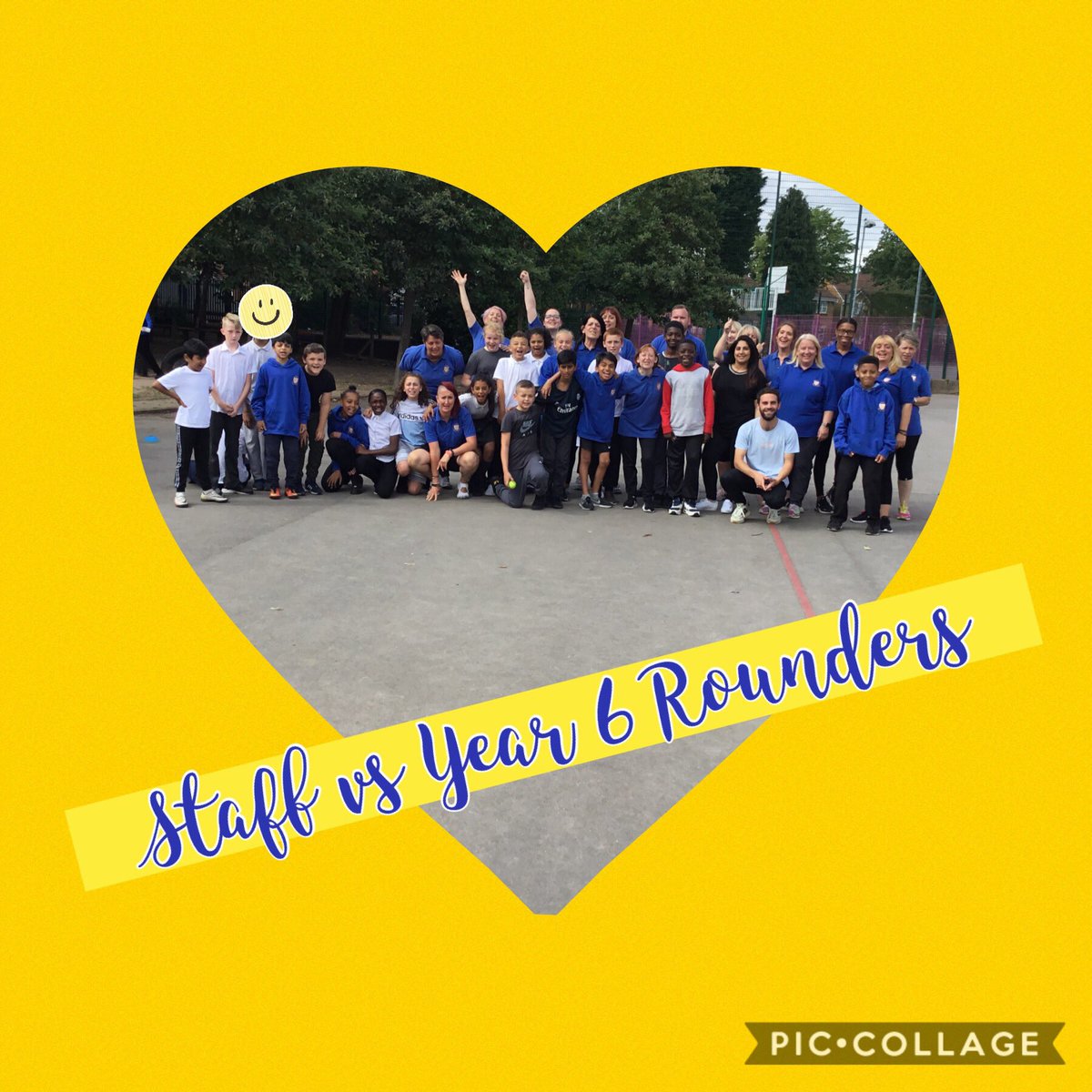 PagetPrimary's tweet image. Staff Vs Year 6 Rounders game #teampaget #onefinalgame #leavers2019