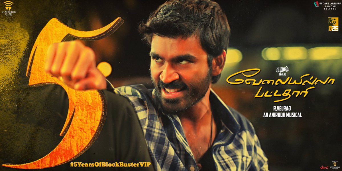 TSabarii's tweet photo. #5YearsOfBlockBusterVIP
#D25 #imdhanushfan 💪😈 https://t.co/rVoIpNKK2C