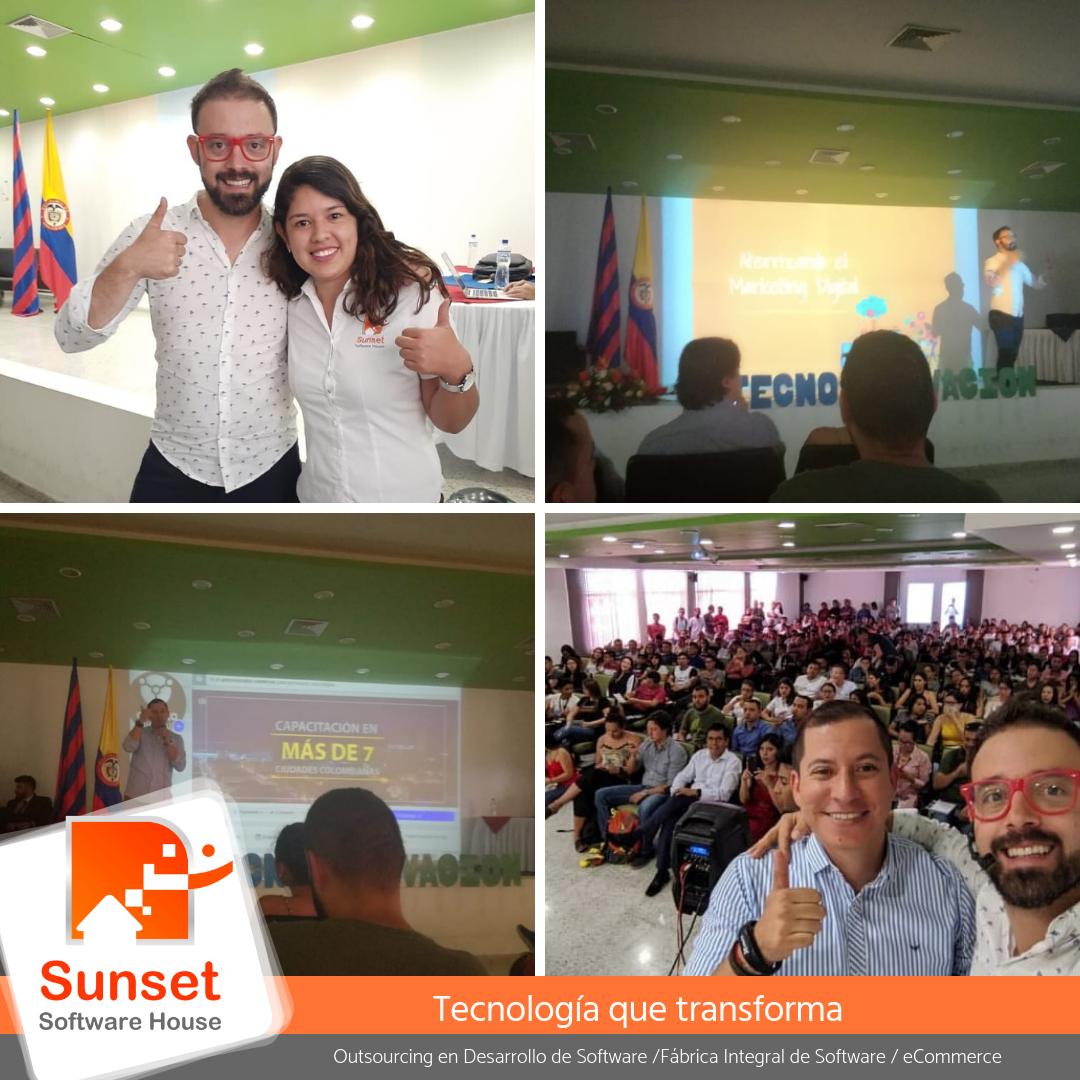 Participamos en la octava versión de TecnoInnovación, organizado por la Facultad de Ciencias Contables, Económicas y Administrativas de la Universidad del Cauca, conocimos las mejores estrategias del #MarketingDigital y su impacto en el cliente. #SunsetSoftware