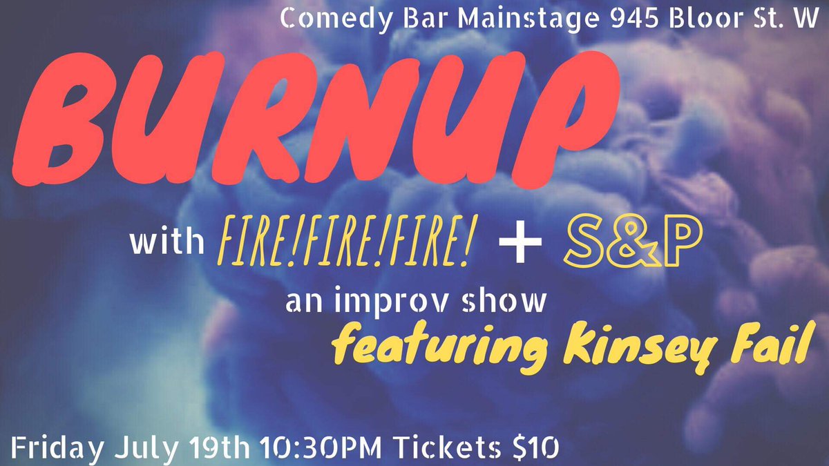 Tomorrow night we set fire to <a href="/comedybar/">COMEDY BAR</a> 🔥