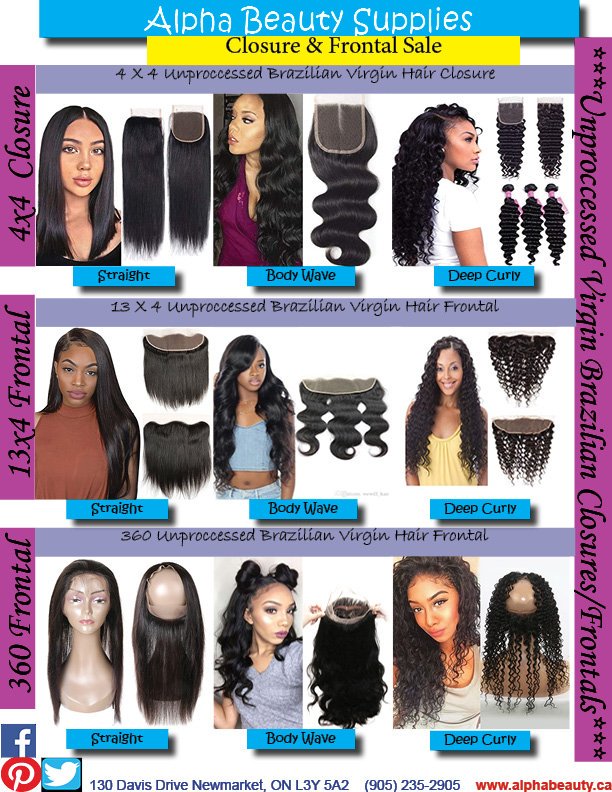 alphabeautysup1's tweet photo. ***STORE CLOSING SALE***

Alpha Beauty Supplies is Closing Physical Location. Products will be sold online Effective August 1st 2019.

All Unprocessed Human Hair Closures On Sale Now. 
See website or visit our location for details. https://t.co/EyGCt7LfCD
