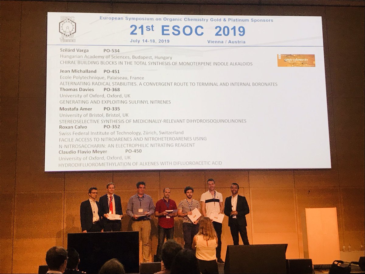 Here you have the winners of the #PosterPrize for this ESOC 2019 #esocwoen