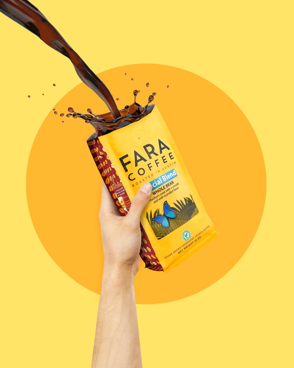 FaraCoffee's tweet photo. We hope everyone has the chance to pour up a bag of 12oz. Special Blend this week! #faracoffee #goingbeyondthebuzz https://t.co/BynJLZcOeK