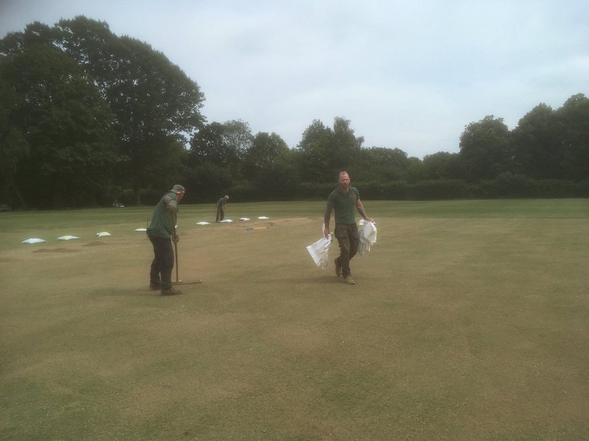 First team square renovation complete. Just in time for some rain over the next couple of days.