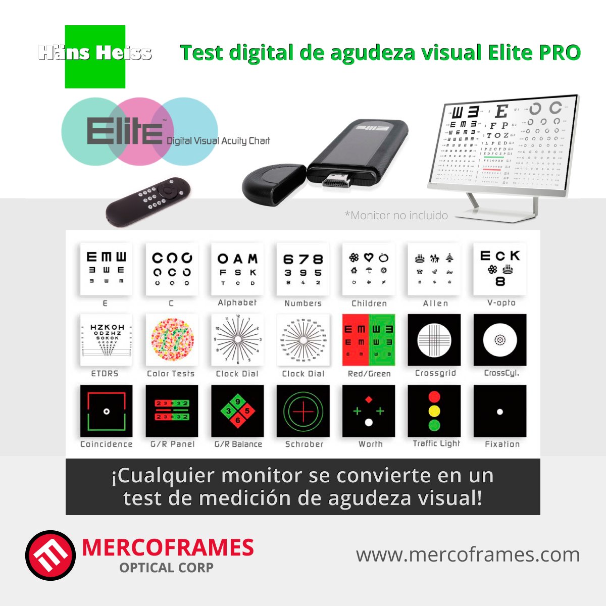 Elite Digital Visual Acuity Chart