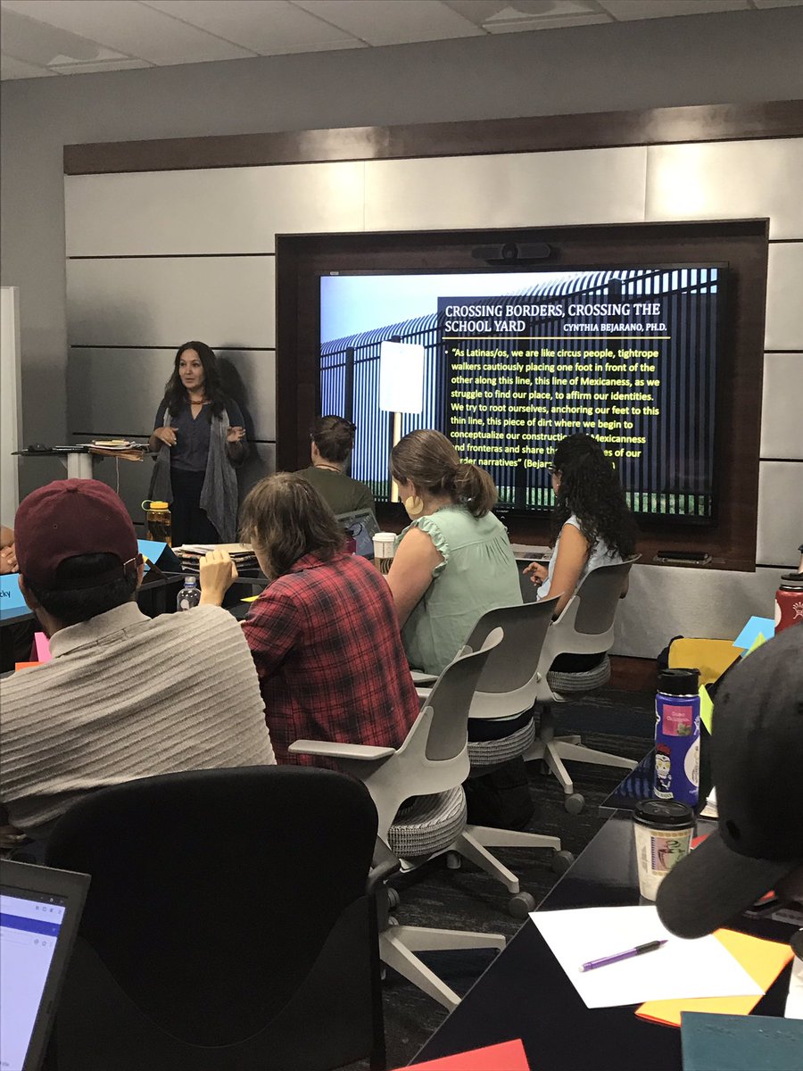 UTEP_neh's tweet photo. Dr. Cynthia Bejarano speaking about Border Identities. @NEH_Education https://t.co/t0ie3E1j1K