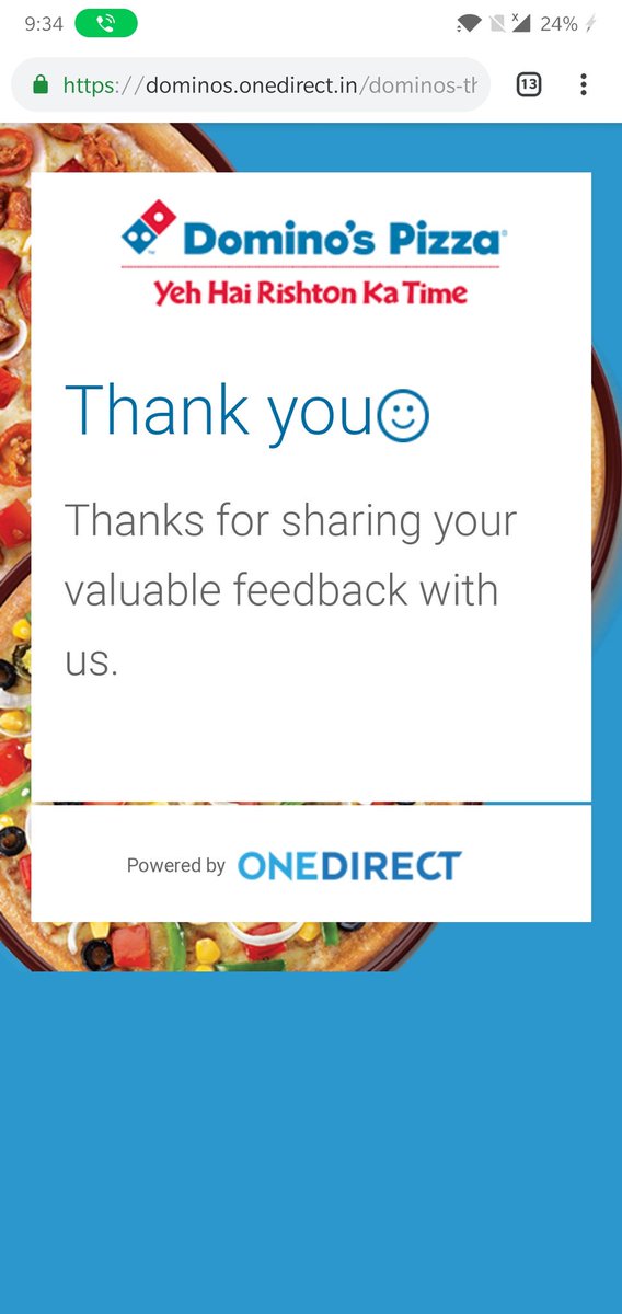 visiontoeat's tweet photo. @dominos_india Done https://t.co/HEPqzD4K34