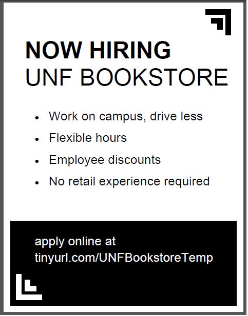 We are hiring at the Bookstore for seasonal team members.