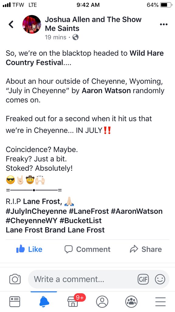 JAANDTHESMS's tweet photo. Talk about freaky and amazing at the same time!
🙏🏻😎🤘🏻😎
@aaron_watson
@lanefrostbrand
@lanefrost1963
@WildhareCountry
#LaneFrost #CheyenneWyoming #JulyinCheyenne #AaronWatson https://t.co/trSD89CeOc