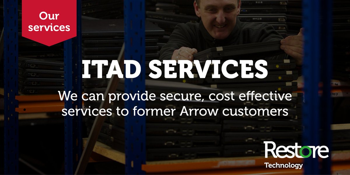 Restore_Tech_UK's tweet image. Have you been affected by Arrow's ITAD closure? Restore Technology are the UK's leading ITAD supplier and can provide a simple service transition for any of Arrow's former customers.