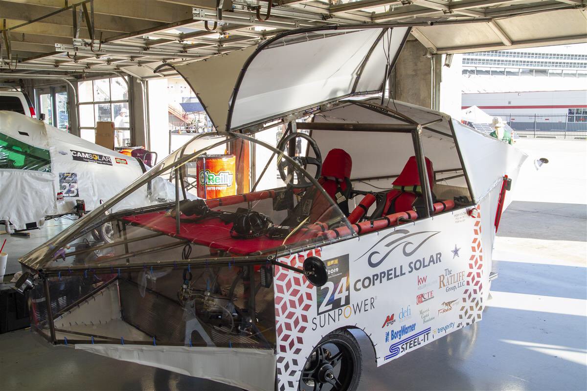CoppellSolar's tweet photo. Lots of strategy &amp; excitement on the final day of racing! 

Right now, 2nd place with a total 201 cumulative laps. Hoping to hold that position after a few “tweaks” on the car.

@myakSTEM @Coppellisd @HighSchoolSolar @CityofCoppell @CoppellHigh @CoppellCTE @CoppellSTEM @antraasa https://t.co/wm4hWPqeGy