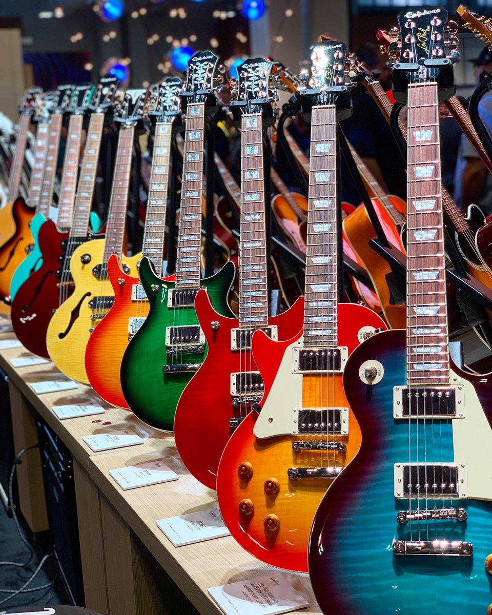 Epiphone's tweet photo. Are you ready for Summer NAMM 2019? Be sure to follow our Instagram Stories to see everything we’re up to this weekend! #epiphone #summernamm https://t.co/CJVoTKJjDv