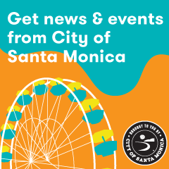 santamonicacity's tweet photo. Are you signed up for #SaMoNews? Subscribe today to stay up-to-date on the latest news, upcoming events, and ways to get involved in #SantaMonica: https://t.co/wPVgtnLuKi https://t.co/k5Bz6L08A8