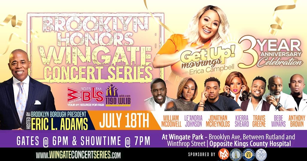 ImEricaCampbell's tweet photo. FAMILY!! We're STILL ON For Tonight's Concert in #BROOKLYN. The forecast looks good: the 🌧 will let up and there will be NO 🌩. Don't let a lil drizzle stop the celebration. Can’t wait to see you TONIGHT at #WingatePark on Brooklyn Ave btwn Rutland &amp; Winthrop St - SHOWTIME 7pm! https://t.co/7bOeDmcMY2
