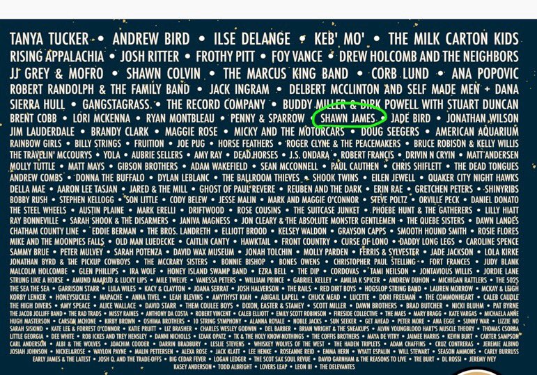 ShawnJamesMusic's tweet photo. Hey folks, I’m stoked to announce that I’ll be apart of this years Americana Music Association’s Festival in Nashville, TN! 

More info coming soon.. 

#AmericanaFest #ShawnJames 

Get your tickets now! 
👇👇👇👇👇👇👇
https://t.co/IEuXD37f8R https://t.co/LvOkmZINtu