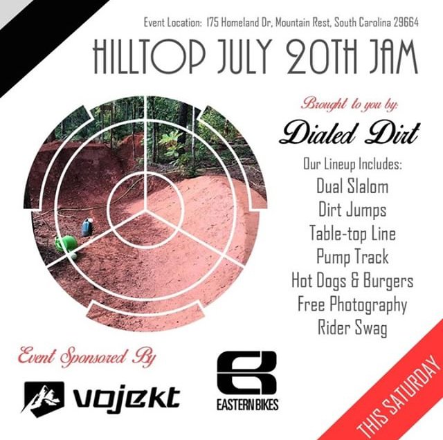 easternbikes's tweet photo. @dialeddirt is throwing a jam this Saturday in #MountainRest SC. โ Come check it out for some food, good vibes and dirt!!! --- #mtb #bmx #freestyle #freeride #dirtjumps https://t.co/4C7n6nfklJ