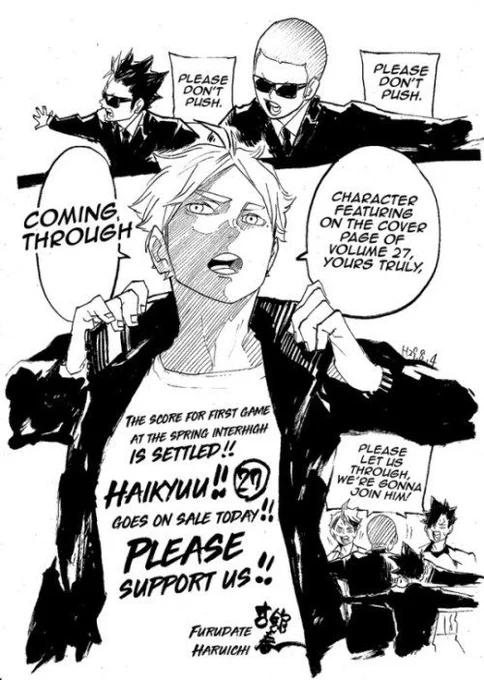 Haikyū!! vol.27 promotion sketch
Translated by Hq Twitter Scans on tumblr : (link: https://t.co/74lA596qtv) https://t.co/74lA596qtv 