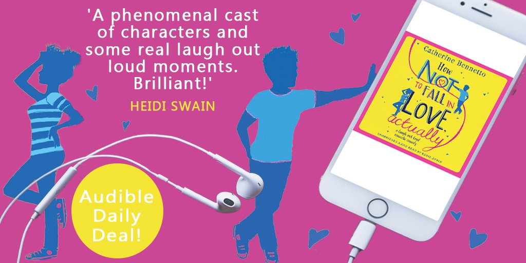 simonschusterE's tweet photo. Life is 10% planning, 10% design and 80% totally winging it... 
Today's @audibleuk Daily Deal is the hilarious debut #HowNotToFallInLoveActually by @cathbennetto - start listening now!
https://t.co/pWI0z4i5GV https://t.co/KhTlsv3OBo