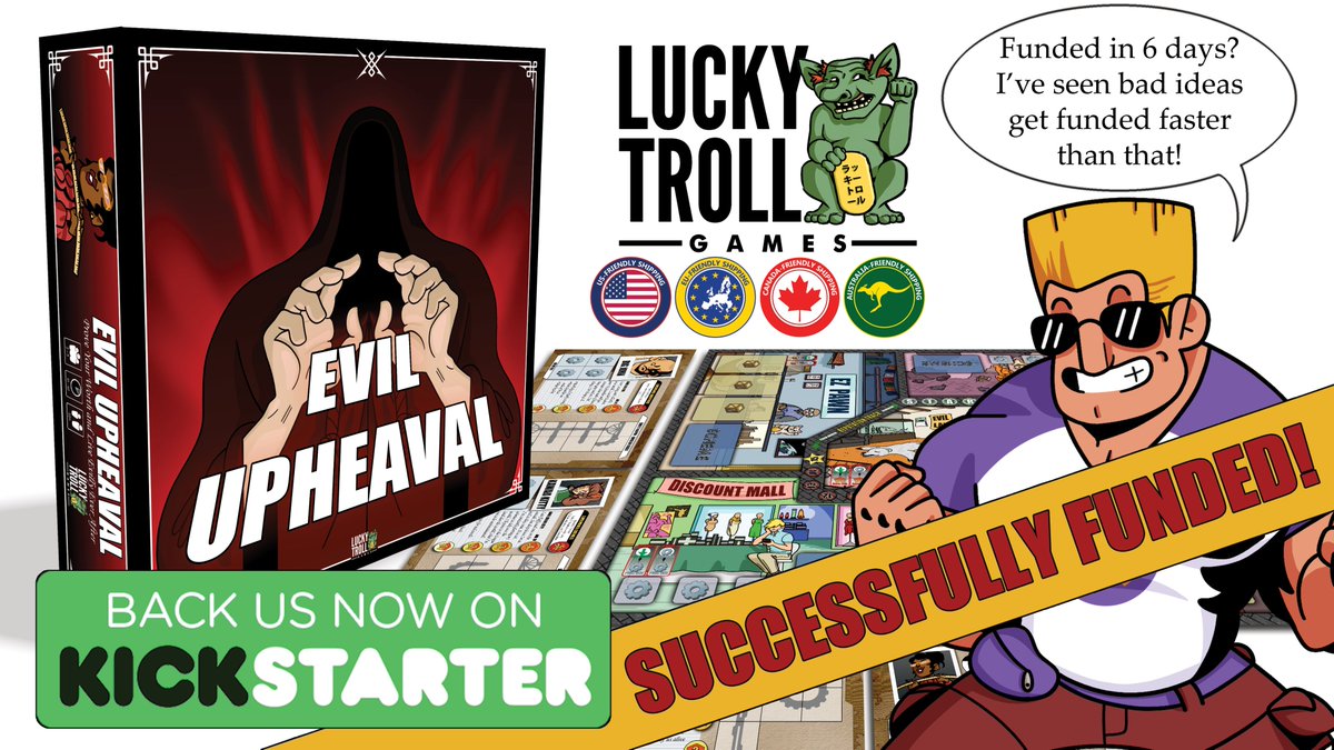 LuckyTrollGames's tweet photo. Successfully Funded!
Get ready to take down that bully Captain Mallet!

https://t.co/uY7sPQhuZ6 https://t.co/GZ1MWlDHd9