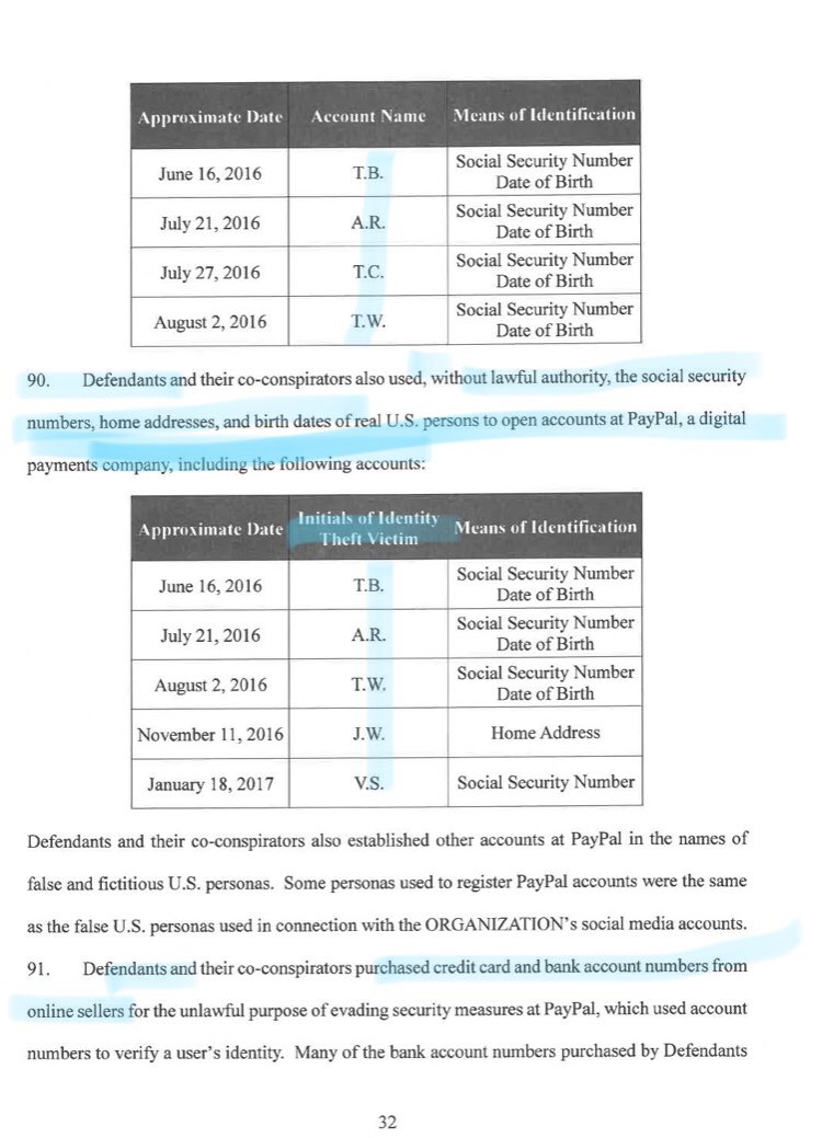 18/ ‘MATT SKIBER’ GOES FISHING: Fake personas used to gather intelligence on real Americans and list circulated to Defendants and co-conspirators with data on 100 people.American actress playing Hillary in prison garb continues gig, as Russian ops commit wire fraud and deceit