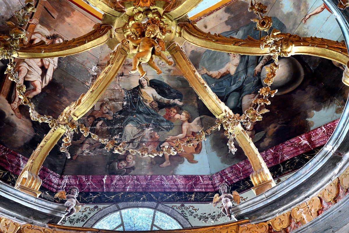 LaSauvegarde's tweet photo. @PatrimoinesMP @RouteOccitanie @hautespyrenees @CrtOccitanie @viaOccitanieTV 👁️ Zoom sur les splendides décors peints &amp; boiseries de Marc et Dominique Ferrère, une des plus belles de la région ! 👇Pour rappel, @LaSauvegarde a soutenu la restauration de la couverture et des enduits extérieurs de l'église en 2016 ✨
#jeudiphoto #occitanie #orignac #art https://t.co/BQSjnb3Kpx
